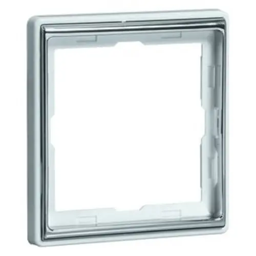 PEHA 95.571.70.60 afdekraam 1-voudig Dialog exclusiv aluminium/chroom