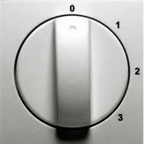 PEHA 11.610.70 S3 draaiknop driestandenschakelaar 0-1-2-3 Badora aluminium glans