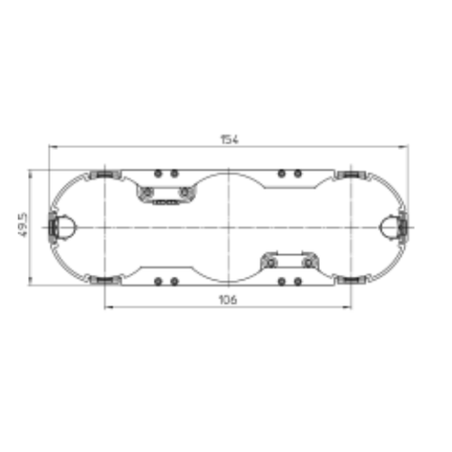 PEHA 703 DO inbouwdoos Compacta 3-voudig