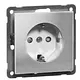 PEHA 20.6511.70 wandcontactdoos randaarde kindveilig Aura aluminium