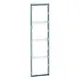 PEHA 95.574.70.60 afdekraam 4-voudig Dialog exclusiv aluminium/chroom