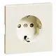 PEHA 95.6511.03 SI wandcontactdoos randaarde kindveilig Dialog creme