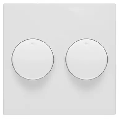 PEHA 11.620.02 HR duo dimmerknoppen Badora wit glans