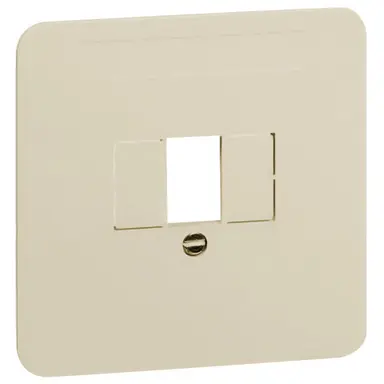 PEHA 80.610 TAE W centraalplaat 1-voudig TAE Standard creme glans