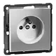 PEHA 20.6671.702 SI wandcontactdoos penaarde kindveilig schroefklem Nova aluminium gelakt