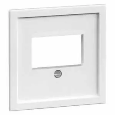 PEHA 20.610.02 TDO centraalplaat voor luidspreker/USB contactdoos Aura levend wit