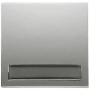 PEHA 11.540.70 NA schakelwip enkel met tekstkader 500 serie Badora aluminium