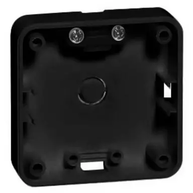 PEHA 791.19 F opbouwbak 1-voudig vlak Compacta diepzwart