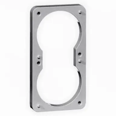 PEHA 72.70 ME afstandsrand reducering inbouwdiepte 2-voudig Compacta aluminium