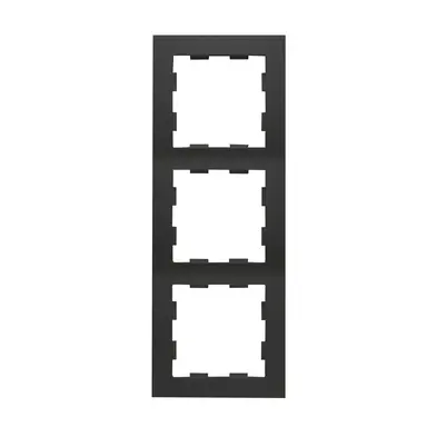 PEHA D 11.573.193 afdekraam 3-voudig Badora zwart mat