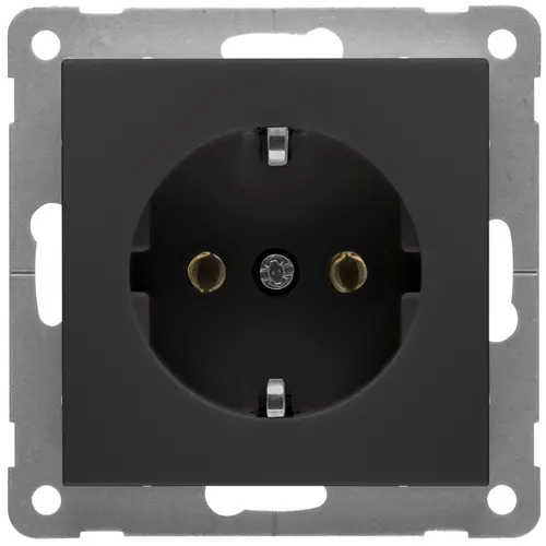 PEHA D 11.6511.193 wandcontactdoos randaarde Badora zwart mat