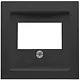 PEHA D 11.610.193 TAE centraalplaat voor luidspreker/USB contactdoos Badora zwart mat