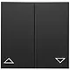 PEHA D 11.544.193 schakelwip 2-voudig jaloezie serie 500 Badora zwart mat
