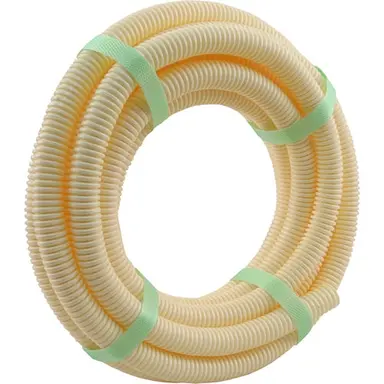 Q-Link 03.008.01 flexibele buis 16mm 5/8 PVC creme rol 5 meter