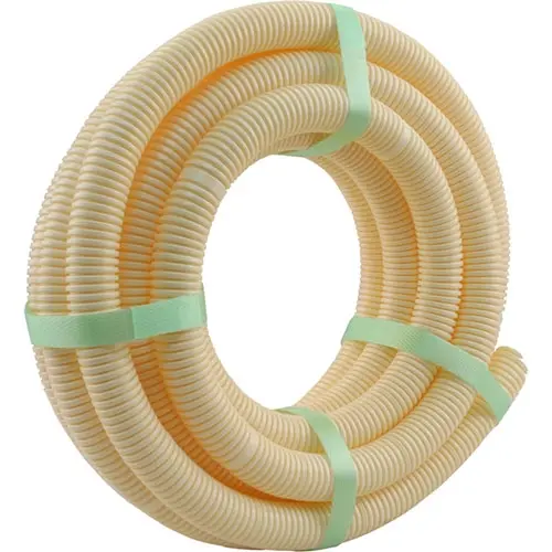 Q-Link 03.008.00 flexibele buis 16mm 5/8 PVC creme rol 25 meter