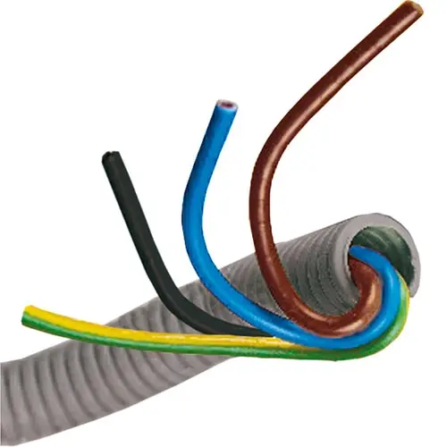 Q-Link 01.474.55 voorbedrade flexibele buis 16mm slagvast 3x2,5mm2 en 1x1,5mm2 rol 20 meter