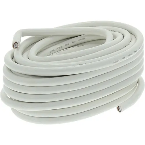 Q-Link 00.130.10 COAX-kabel HQ 7mm wit 10m