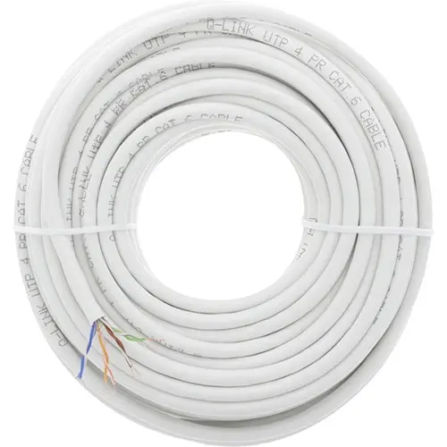 Q-Link 00.132.75 UTP-kabel CAT6 AWG26 wit 20m