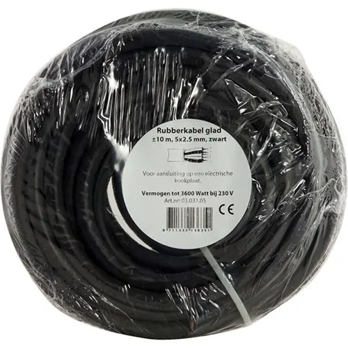 Q-Link 03.031.05 rubber kabel 5x2.5 zwart 10m