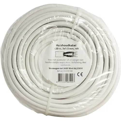 Q-Link 03.030.90 huishoudkabel VMVL 3x1.5 20m