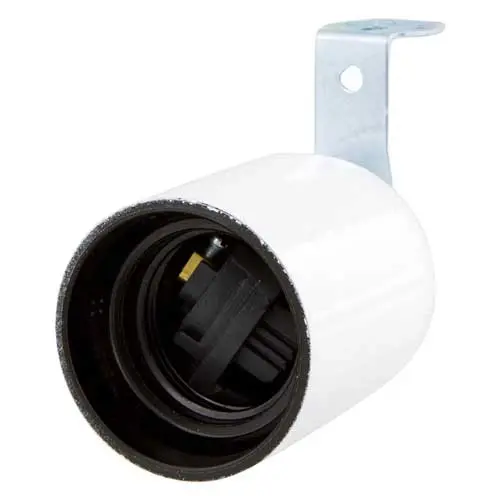 Q-Link 00.320.25 fitting E27 wit met haakse beugel (max 60 Watt)