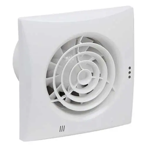 Starx 45.600.64 inbouw badkamer/toiletventilator Silencio met timer en kogellagers 100 mm wit