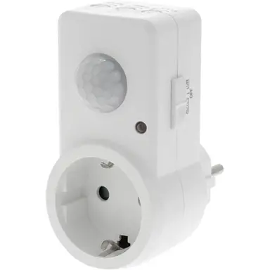 Q-Link 53.301.31 bewegingsmelder tussensteker met randaarde wit LED 1-300W