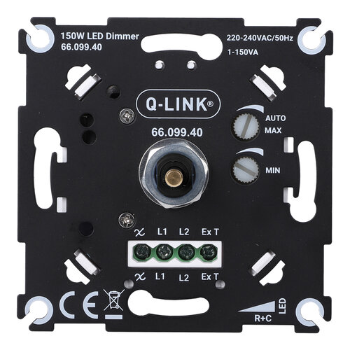 Q-Link 66.099.40 inbouw dimmer LED 1 - 150 Watt compleet polarwit