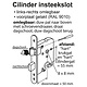 Starx 43.600.11 cilinderslot rechts en links standaard zwart gelakte voorplaat doornmaat 50 mm