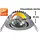 Megaman MM09646 LED inbouw spot dimbaar 1800k-3000K 80mm Nikkel excl. driver