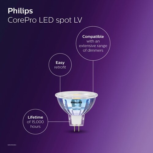 Philips 81477200 Corepro LED spot GU5.3 MR16 7 Watt 3000K 36gr.