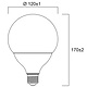 Sylvania 0026902 LED Globe lamp ToLEDo G120 20W 2450lm 2700K mat