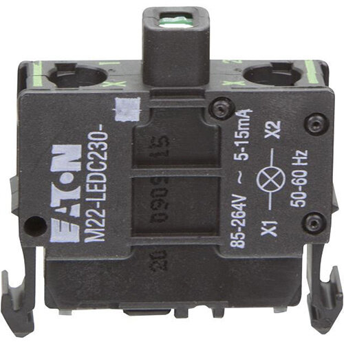 Eaton M22-LEDC230-W signaallamphouder - element LED Wit bodemmontage 85-264 VAC 216566