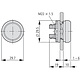 Eaton M22-D-R signaaldrukknop rood terugverend vlak 216594