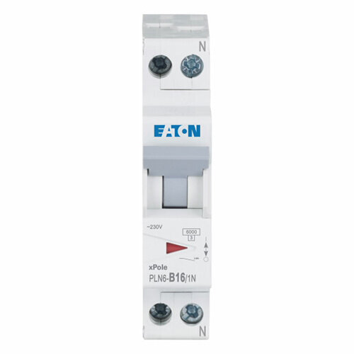 Eaton PLN6-B16/1N-MW installatieautomaat 1P+N 16A B-karakteristiek 6kA