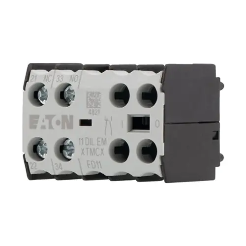 Eaton 11DILEM hulpcontactblok  1x maak + 1x-verbreekcontact frontbevestiging voor DILE(E)M 010080