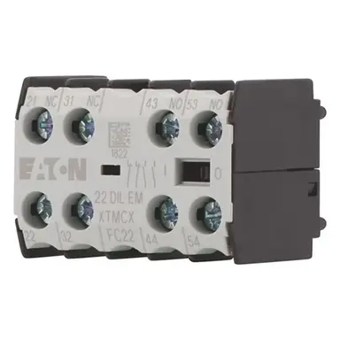 Eaton 22DILEM hulpcontactblok 4-polig 2x-verbreekcontact 2x-maakcontact frontbevestiging voor DILE(E)M 010112
