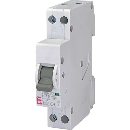 ETI 433000204 ETImat 1N B 16A 1mod. 1p+n 6kA