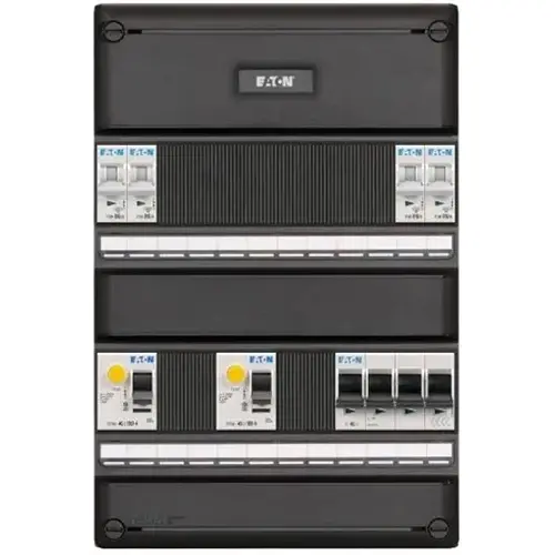 Eaton I-42G1400-HS-64 groepenkast 1-fase 4 groepen 2-aardlekschakelaars en hoofdschakelaar