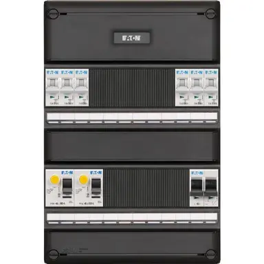 Eaton I-62G1400-HS-64 groepenkast 1-fase 6 groepen 2-aardlekschakelaars en hoofdschakelaar