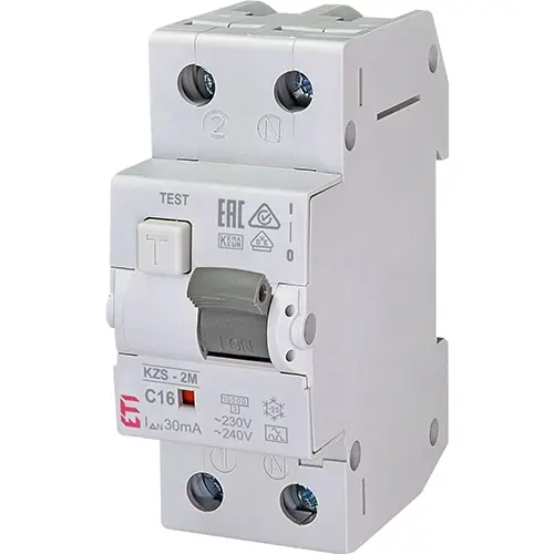 ETI 432000114 aardlekautomaat KZS-2M C 16A 30mA 1p+n
