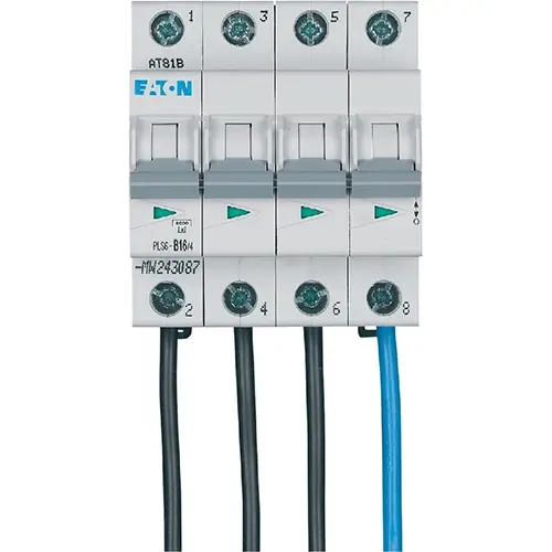 Eaton PLS6-B16-4-MW-FLO installatieautomaat 3-polig+N 16A B-karakteristiek 6kA 1742420