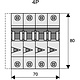 Eaton PLS6-B16-4-MW-FLO installatieautomaat 3-polig+N 16A B-karakteristiek 6kA 1742420