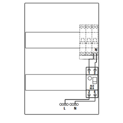 Eaton PFIM-40-2-003-A-MB-FLO aardlekschakelaar 2-polig 40A 30mA Type-A Flex onder