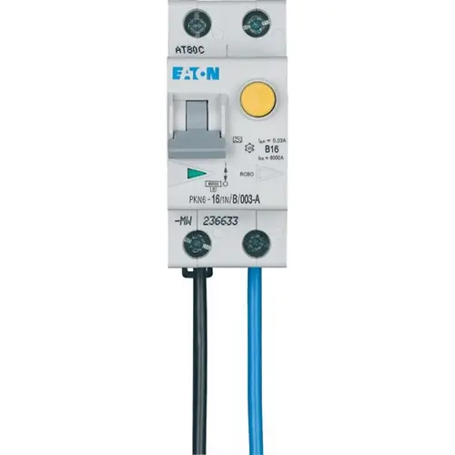 Eaton PKN6-16-1N-B-003-A-MW-FLO aardlekautomaat 16A 1p+N 30mA B-karakteristiek 6kA klasse-A FLEX onder PKN-6-16-1N-B-003-A-MW-FLO