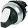 Eaton M22-WRLK-W Knop 2-st. Verlicht Wit diameter 22mm