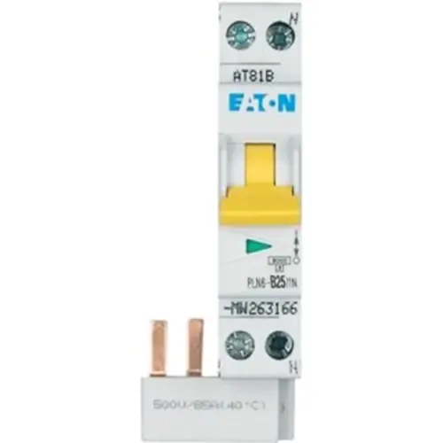 Eaton PLN6-B25-1N-MW-FL installatieautomaat 1p+N 25A B-karakteristiek 6kA Flex 1752080