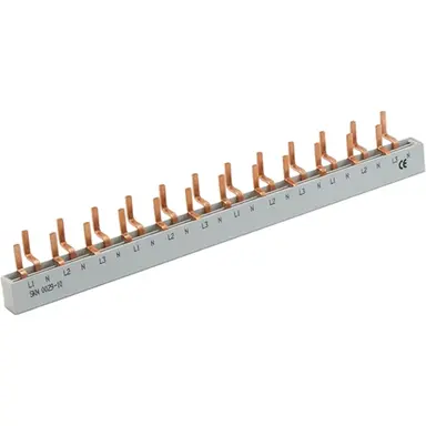 ETI 380050146 kamrail 12-modulen 3-fase 1P+N aardlekschakelaar - installatieautomaat stift