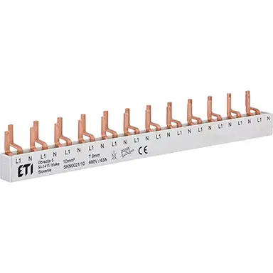 ETI 380050145 kamrail 12-modulen 1fase+nul