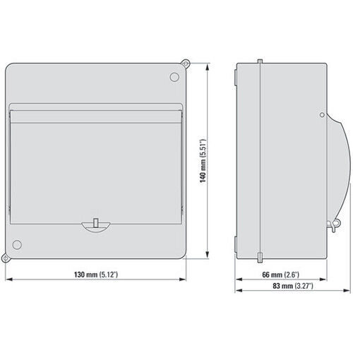 Eaton MINI-6-ST verdeler mini opbouw 1-rij met 6-plaatseenheden IP30 MINI-6-T